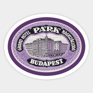 Grand Hotel Parks Budapest Sticker